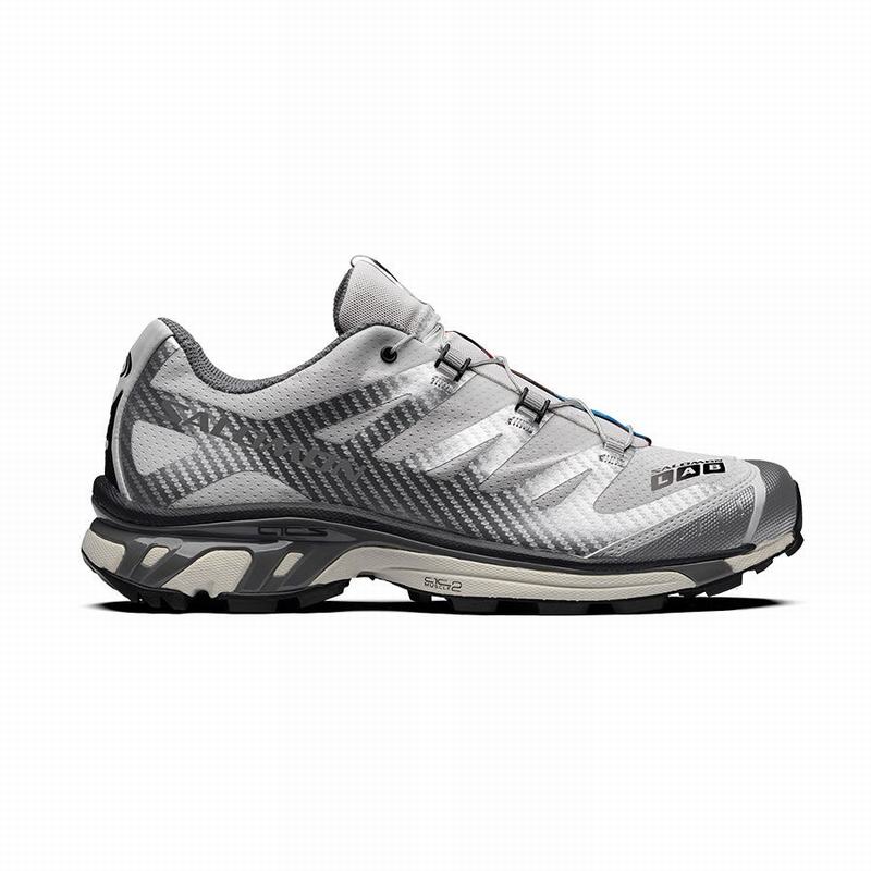 Salomon Israel XT-4 ADVANCED - Mens Trail Running Shoes - Silver Metal/Grey (CXAH-92386)